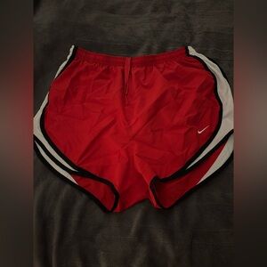 Nike DriFit shorts in red. Size Large